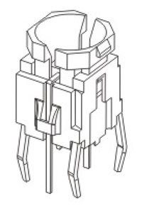 帶燈輕觸開關R596B結(jié)構圖